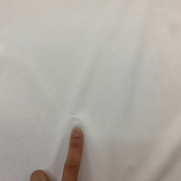 Adidas Golf Shirt Mens 2XL White Puremotion CoolMax Snap Button Collar Athletic - Picture 9 of 11